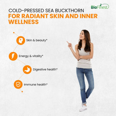 Biofinest 沙棘 Omega 7 油 4500mg 補充劑（90 粒軟膠囊） 5