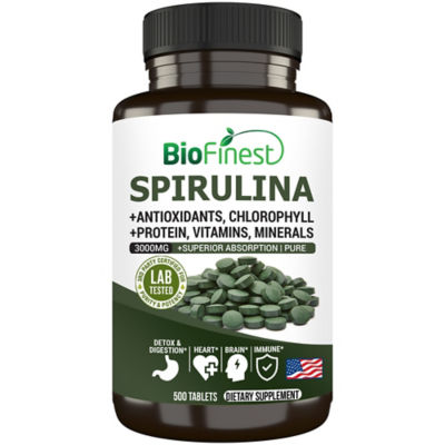 Biofinest 螺旋藻 3000 毫克補充劑（500片） 1
