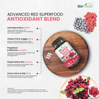 Biofinest 超級紅血球抗氧化心臟健康能量免疫補充品（90粒素食膠囊） 7