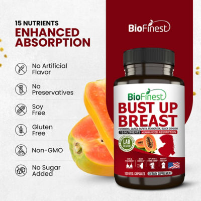 Biofinest 丰胸营养补充剂（120粒素食胶囊） 8