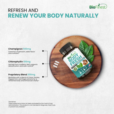 Biofinest Body Fresh 身体清新补充剂（90 粒素食胶囊） 7
