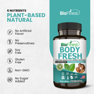 Biofinest Body Fresh 身体清新补充剂（90 粒素食胶囊） 8