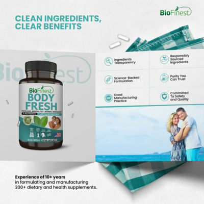 Biofinest Body Fresh 身体清新补充剂（90 粒素食胶囊） 9