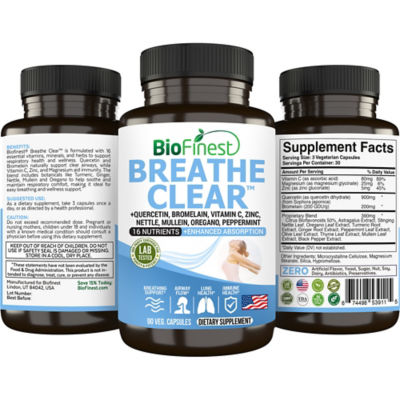 Biofinest 呼吸清澈补充剂 (90粒素食胶囊） 2