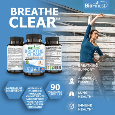 Biofinest 呼吸清澈补充剂 (90粒素食胶囊） 3