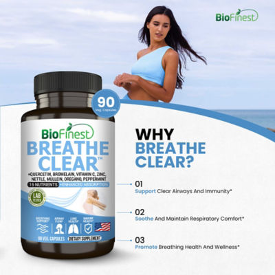 Biofinest 呼吸清澈补充剂 (90粒素食胶囊） 6