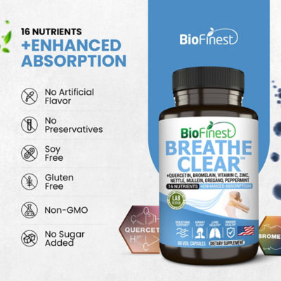 Biofinest 呼吸清澈补充剂 (90粒素食胶囊） 8