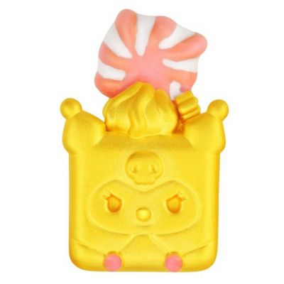 Goldheart 999 Gold Sanrio Characters KoroKoro Sweets Kuromi Pendant 1