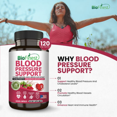Biofinest 血壓支持補充劑（120粒素食膠囊） 6