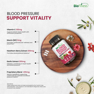 Biofinest 血壓支持補充劑（120粒素食膠囊） 7