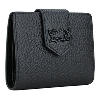 BRAUN BÜFFEL Braun Buffel Bindan Bifold Small Wallet W/Coin Compartment in Black 2
