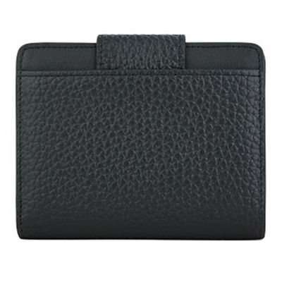 BRAUN BÜFFEL Braun Buffel Bindan Bifold Small Wallet W/Coin Compartment in Black 3