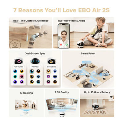 Enabot EBO Air 2S Smart AI CCTV Familybot 3