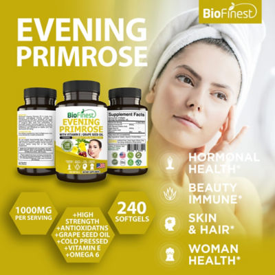 Biofinest 月見草油 1000 毫克補充劑（240 粒軟膠囊） 3