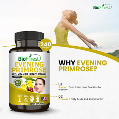 Biofinest 月見草油 1000 毫克補充劑（240 粒軟膠囊） 6