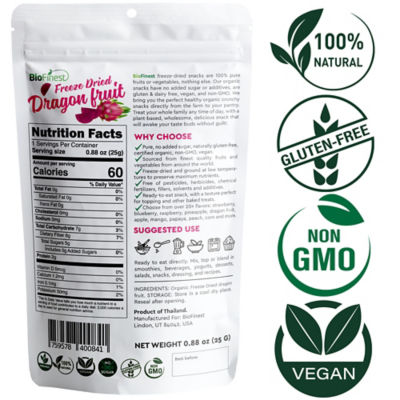 Biofinest 【3包组合装】Biofinest 冻干火龙果 25克 4