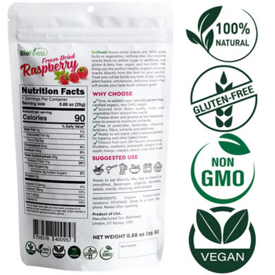 Biofinest 【3包组合装】Biofinest 冻干覆盆子 25克 4