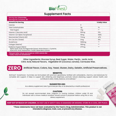 Biofinest 穀胱甘肽+軟糖 4