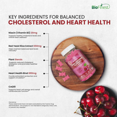Biofinest Cholesterol Support Gummies Supplement 7