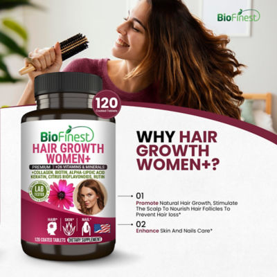 Biofinest 女性生髮補充品（120 片包衣片） 6