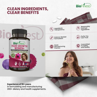 Biofinest 女性生髮補充品（120 片包衣片） 9