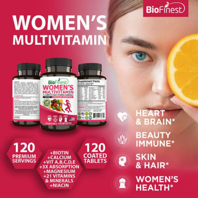Biofinest 女性複合維生素礦物質補充劑（120 片包衣片） 3