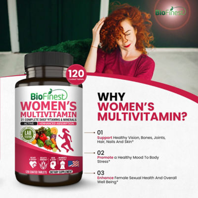 Biofinest 女性複合維生素礦物質補充劑（120 片包衣片） 6