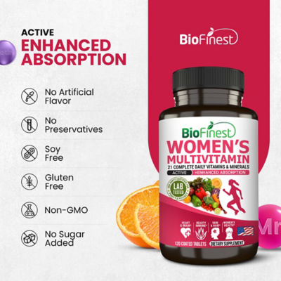 Biofinest 女性複合維生素礦物質補充劑（120 片包衣片） 8