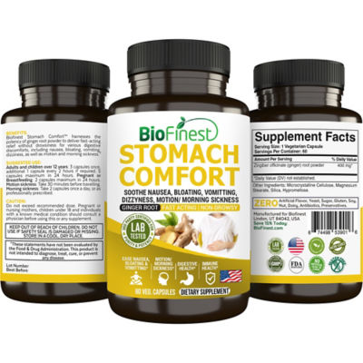 Biofinest 胃部舒緩生薑補充劑（60粒素食膠囊） 2