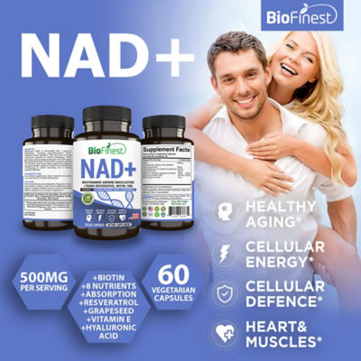 Biofinest NAD+ 增補劑 15000mg（60 粒素食膠囊） 3