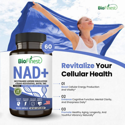 Biofinest NAD+ 增補劑 15000mg（60 粒素食膠囊） 6