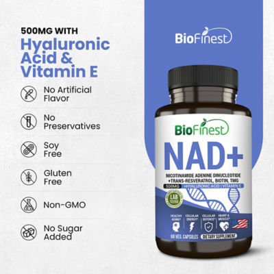 Biofinest NAD+ 增補劑 15000mg（60 粒素食膠囊） 8