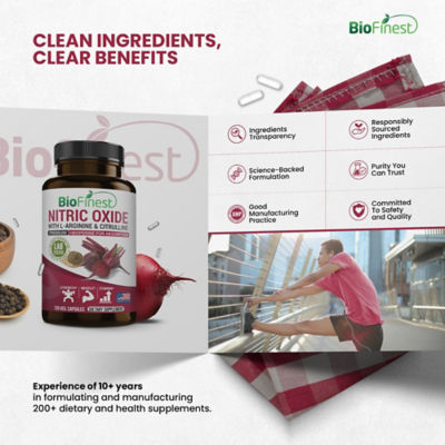 Biofinest N.O. 一氧化氮補充劑（120粒膠囊） 9