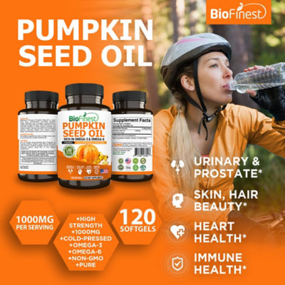 Biofinest 南瓜籽油補充劑（90粒軟膠囊） 3