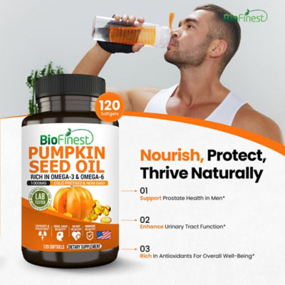 Biofinest 南瓜籽油補充劑（90粒軟膠囊） 6