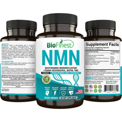 Biofinest NMN 增補劑 15000mg（60 粒素食膠囊） 2