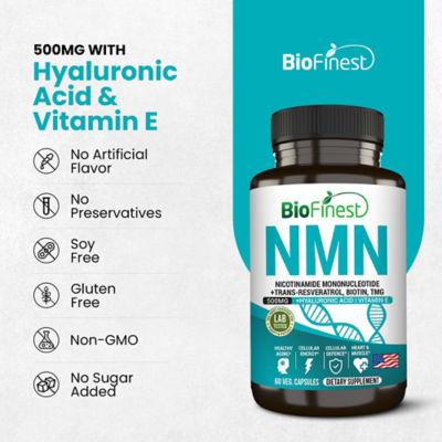Biofinest NMN 增補劑 15000mg（60 粒素食膠囊） 8