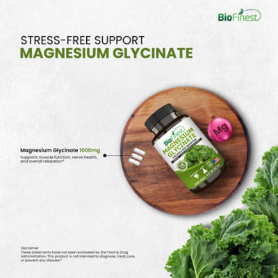 Biofinest 甘胺酸鎂補充劑（120 粒素食膠囊） 7