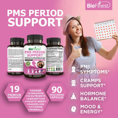 Biofinest PMS經期支持補充品（90粒素食膠囊） 3