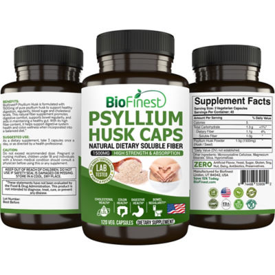 Biofinest 洋車前子殼膠囊補充劑（120粒素食膠囊） 2