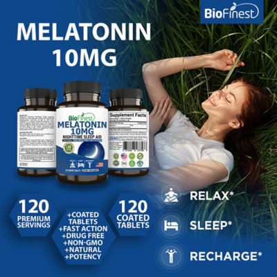 Biofinest 褪黑素10毫克補充劑（120片包衣片） 3