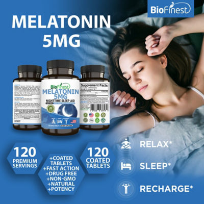 Biofinest 褪黑素5毫克補充劑（120片包衣片） 3
