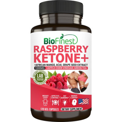 Biofinest 覆盆子酮1000毫克補充劑（120粒素食膠囊） 1