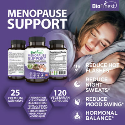 Biofinest 更年期支持補充劑（120粒素食膠囊） 3