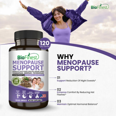 Biofinest 更年期支持補充劑（120粒素食膠囊） 6