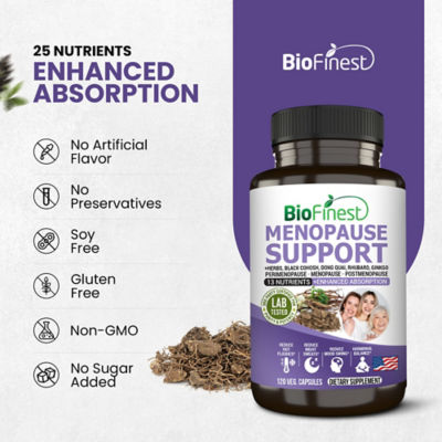 Biofinest 更年期支持補充劑（120粒素食膠囊） 8