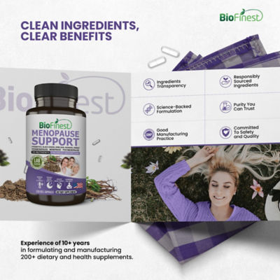 Biofinest 更年期支持補充劑（120粒素食膠囊） 9