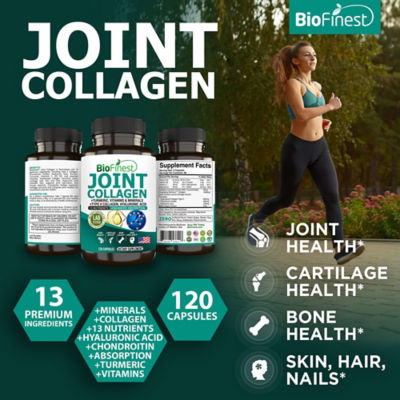 Biofinest 關節膠原蛋白補充劑軟骨素薑黃維生素（120粒膠囊） 3
