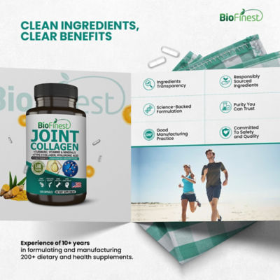 Biofinest 關節膠原蛋白補充劑軟骨素薑黃維生素（120粒膠囊） 9
