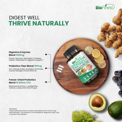 Biofinest 消化酵素補充劑（90 粒素食膠囊） 7